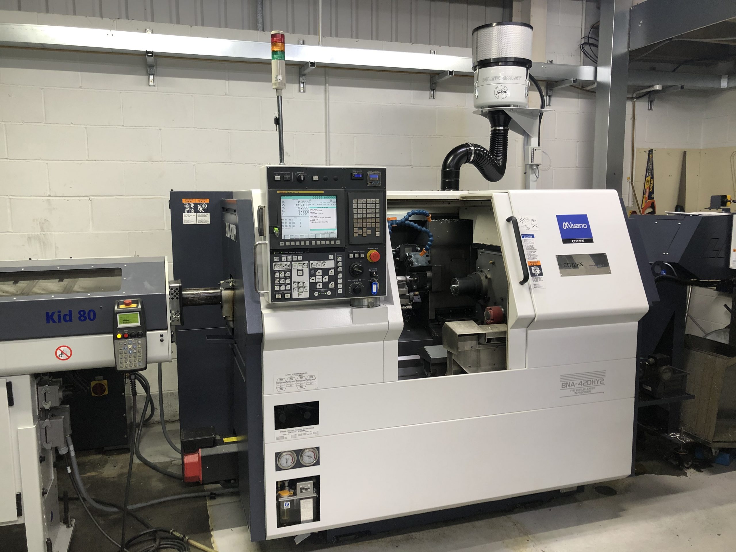 Preowned Miyano BNA 42DHY2 7 axis Turning Centre Citizen Machinery